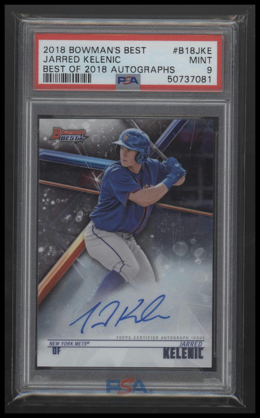 2018 Bowmans Best Of 2018 Autographs Jarred Kelenic 9 PSA #B18JKE