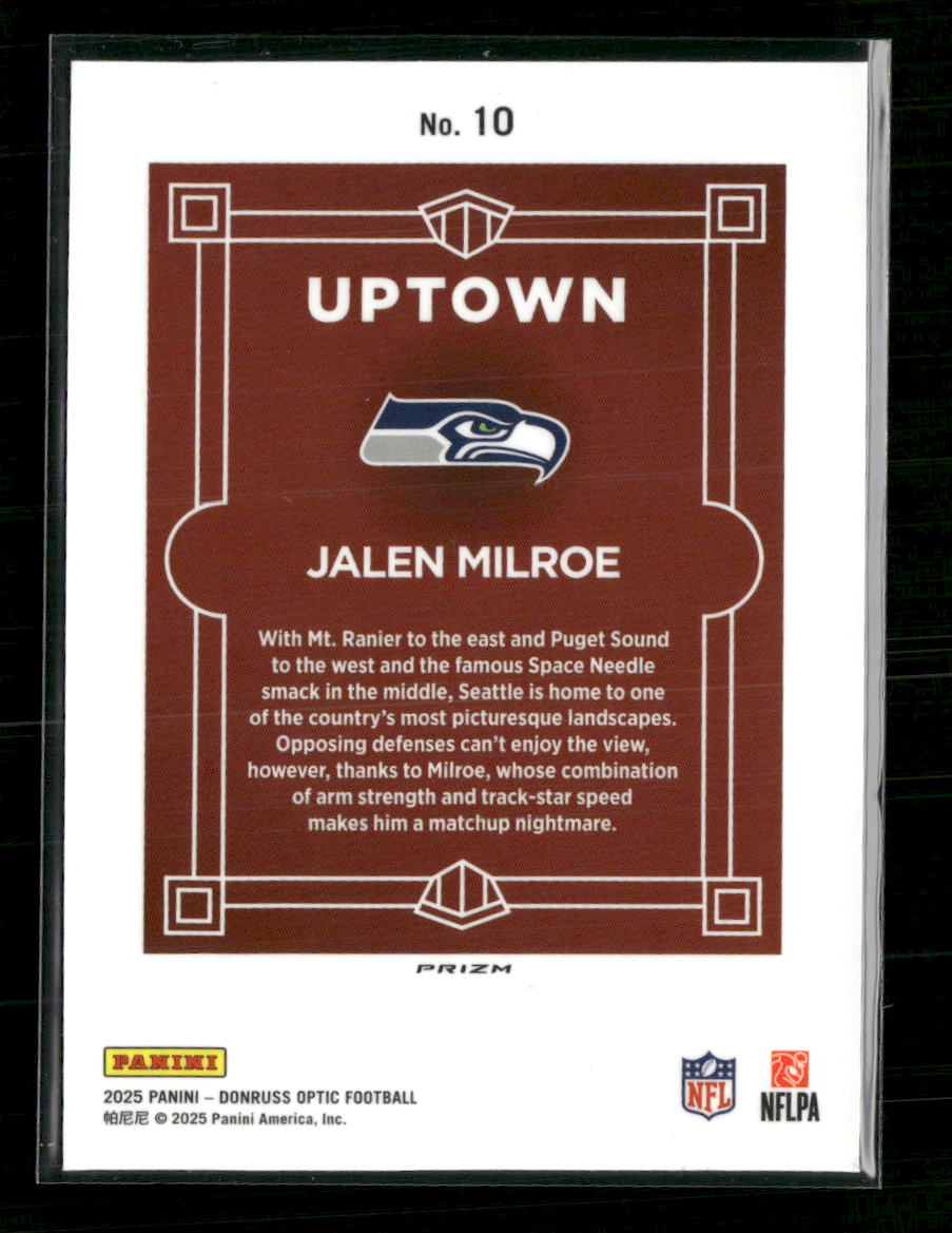 2025 Donruss Optic Uptown Jalen Milroe #10