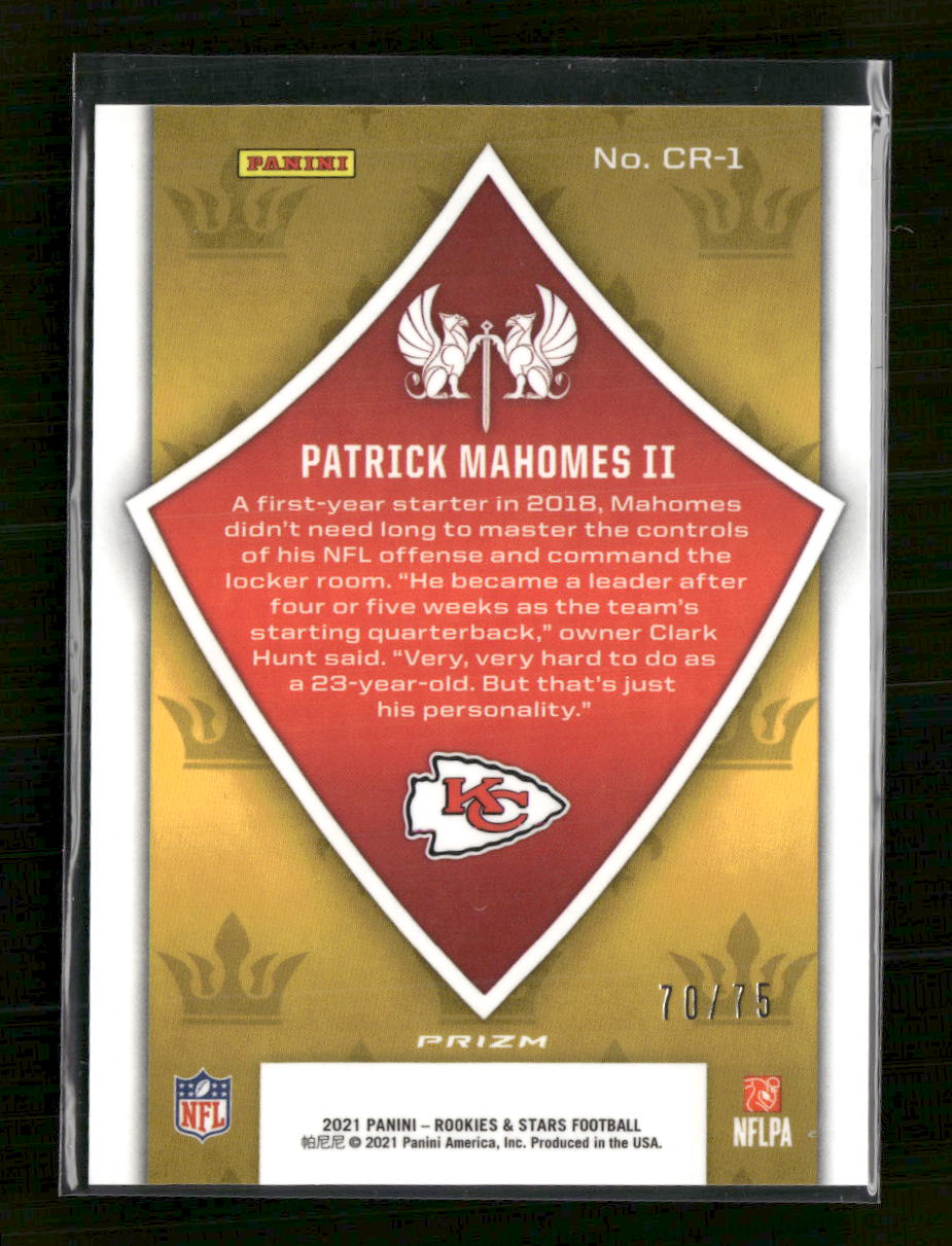 2021 Panini Rookies & Stars Crusade Pink Patrick Mahomes II #/75 #CR-1
