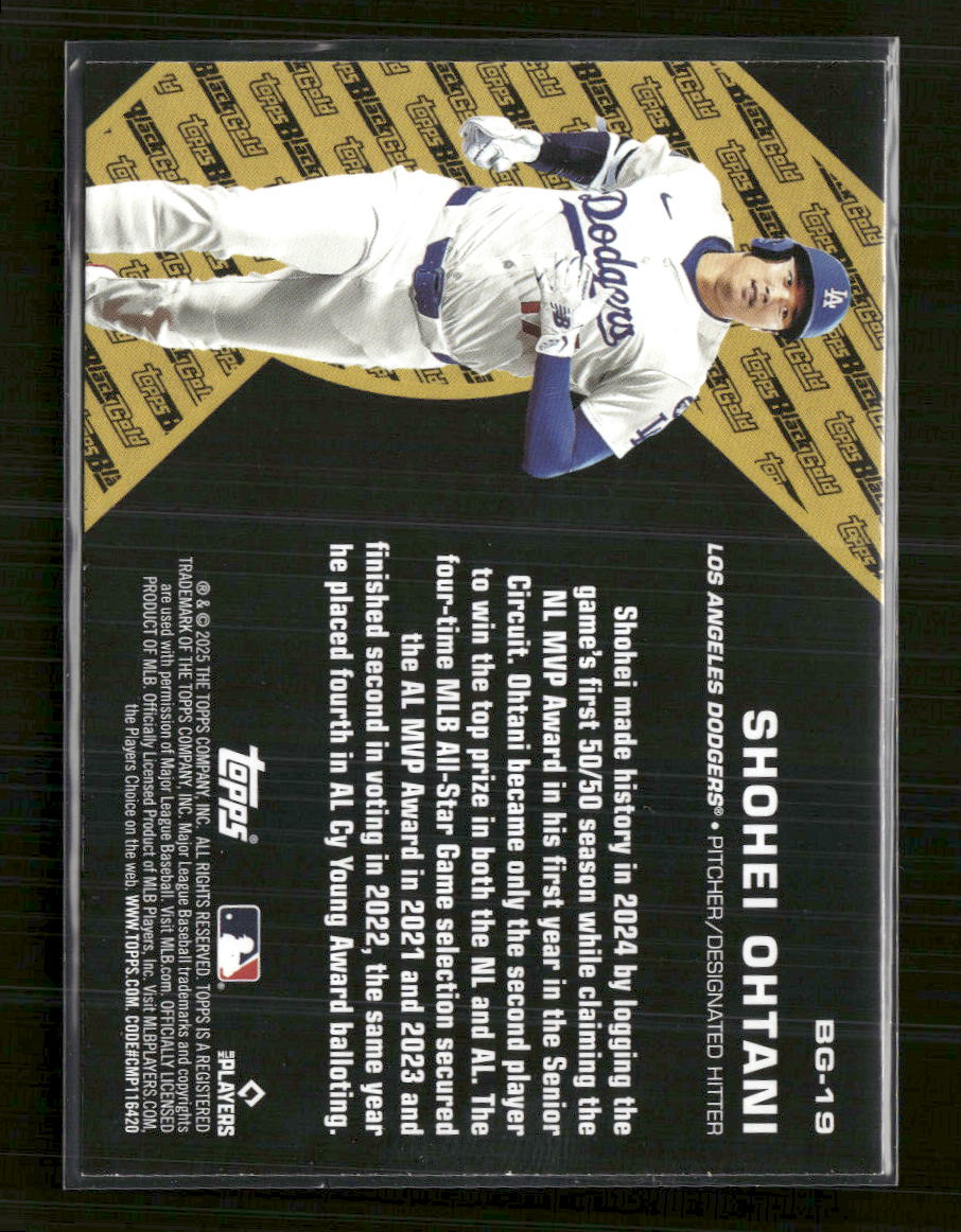 2025 Topps Update Topps Black Gold Shohei Ohtani #BG-19