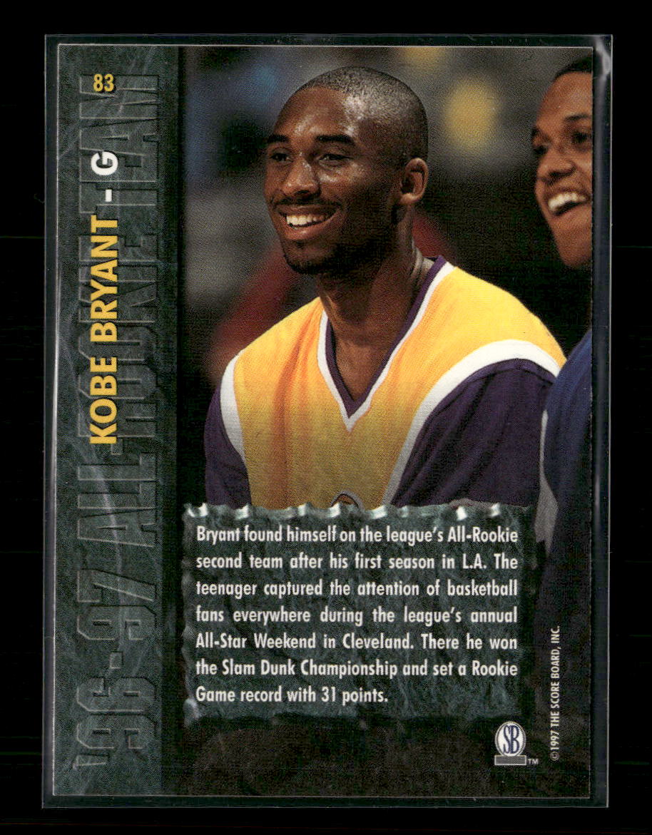 1997 Score Board Rookies Kobe Bryant #83