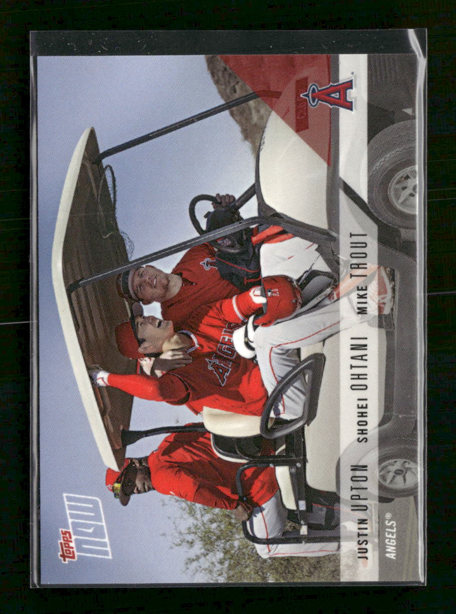 2018 Topps Road to Opening Day LA Angels J. Upton S. Ohtani M. Trout #OD-182