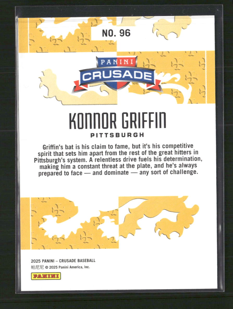 2025 Panini Crusade Red Konnor Griffin #/299 #96