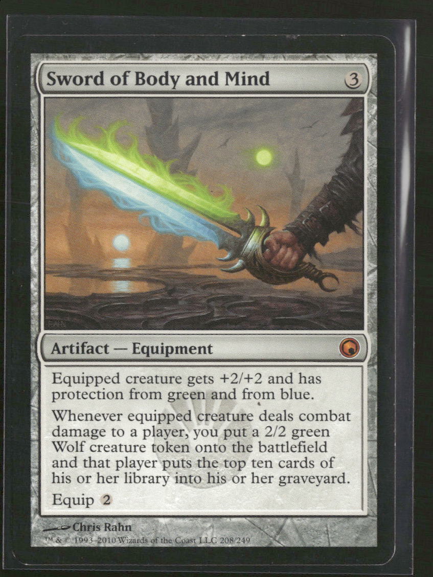 Scars of Mirrodin Sword of Body and Mind #208