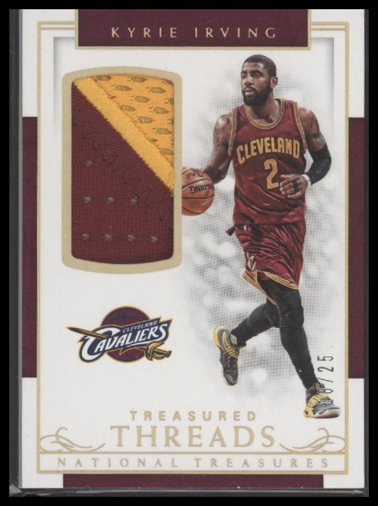 2016-17 Panini National Treasures Treasured Threads Prime Kyrie Irving #/25 #10