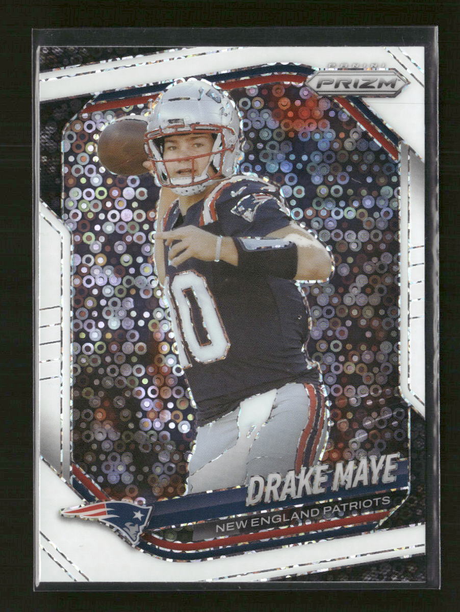 2025 Panini Prizm White Disco Drake Maye #165