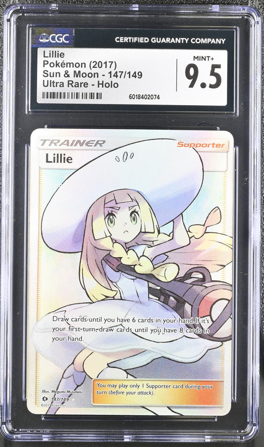 2017 Sun & Moon Lillie 9.5 CGC #147/149