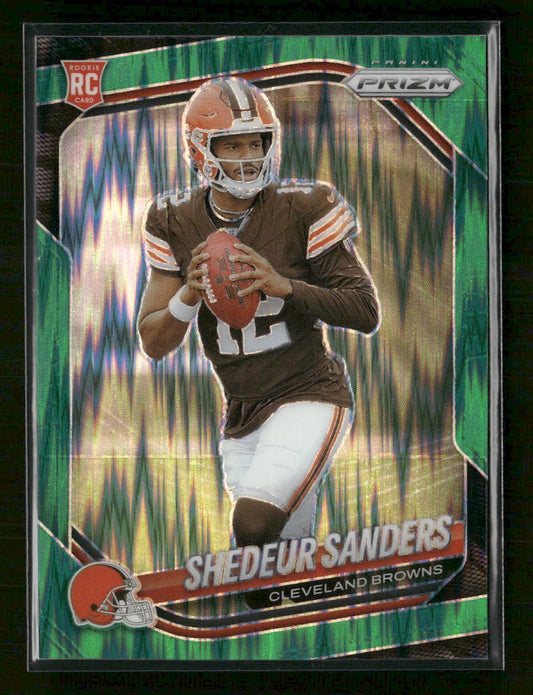 2025 Panini Prizm Green Flash Shedeur Sanders #302