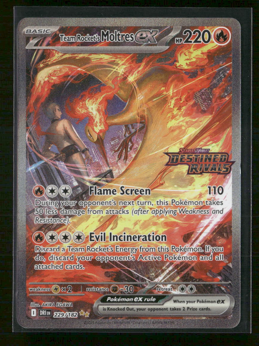 Miscellaneous Cards & Products Team Rocket's Moltres ex #229/182
