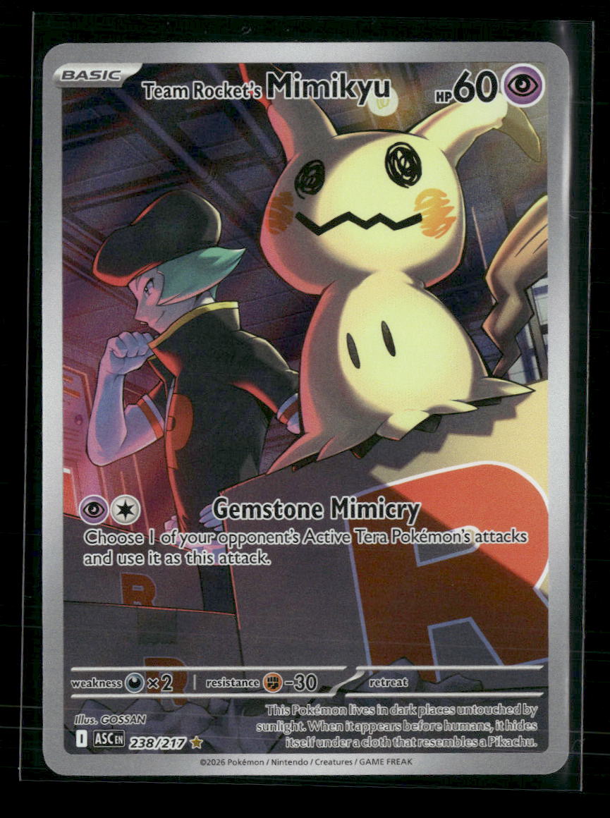 ME: Ascended Heroes Team Rocket's Mimikyu #238/217