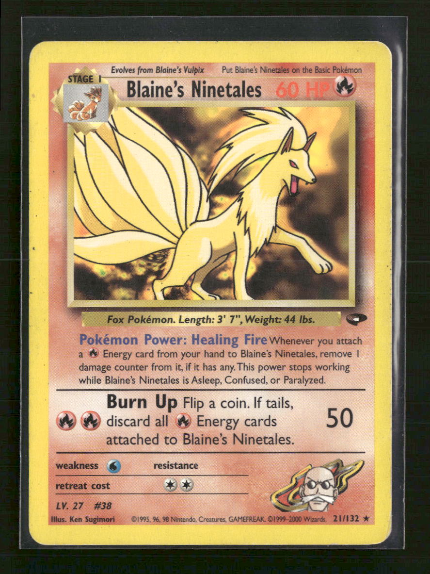 Gym Challenge Blaine's Ninetales Unlimited #021/132