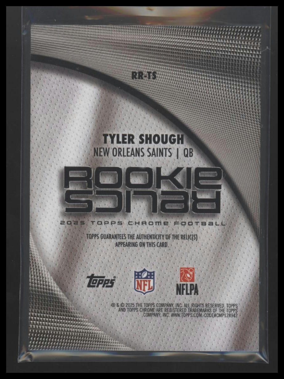 2025 Topps Chrome Rookie Relics Tyler Shough #RR-TS