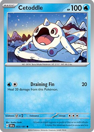 Cetoddle 053/191 - SV08 Surging Sparks Reverse Holofoil