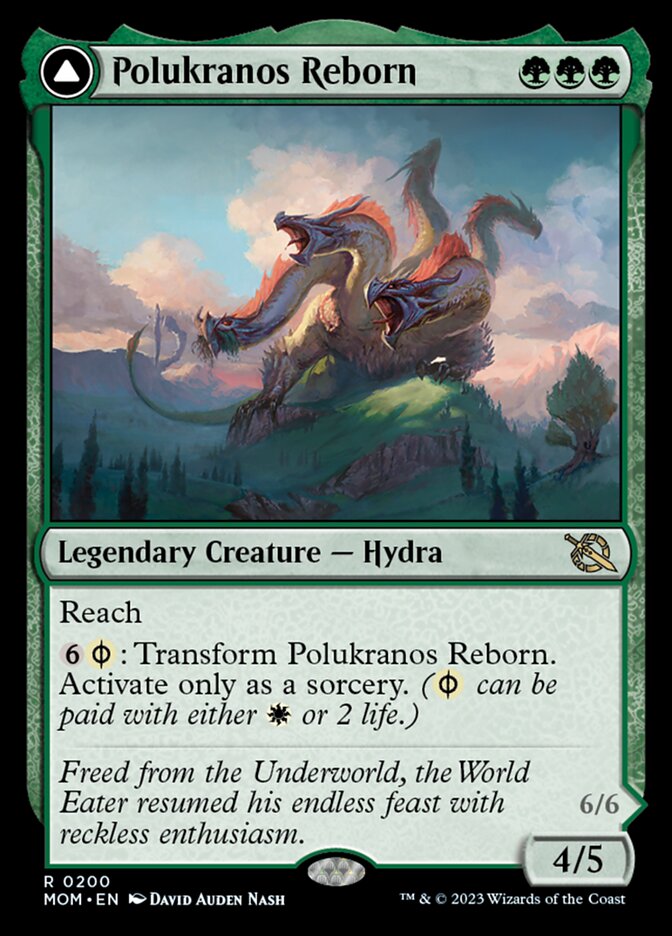 Polukranos Reborn // Polukranos, Engine of Ruin (MOM-200) - March of the Machine Foil
