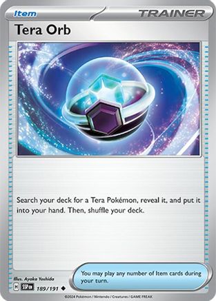 Tera Orb 189/191 - SV08 Surging Sparks