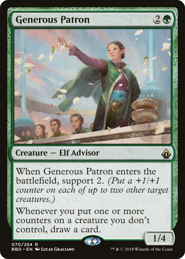 Generous Patron (BBD-070) - Battlebond Foil
