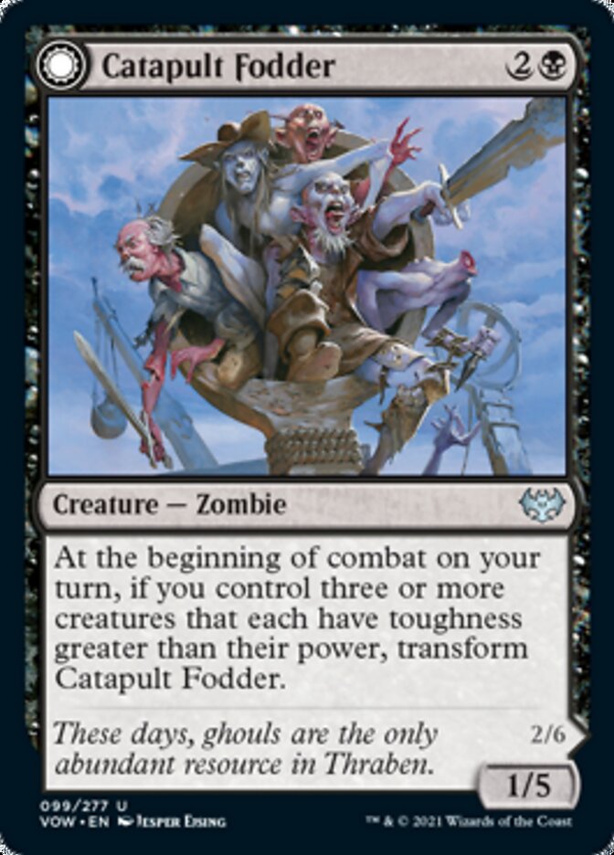 Catapult Fodder // Catapult Captain (VOW-099) - Innistrad: Crimson Vow: (Double Faced Transform) Foil