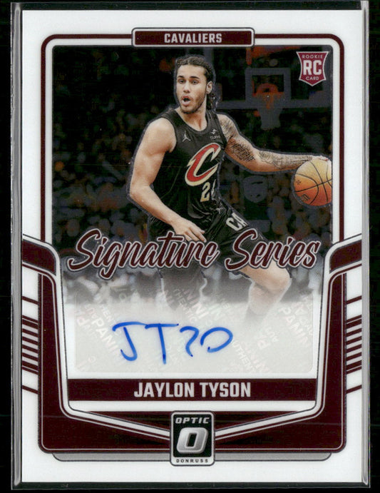 2024-25 Donruss Optic Signature Series Jaylon Tyson Auto #SS-JTY