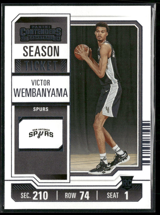 2023-24 Panini Contenders Season Ticket Retail Victor Wembanyama Rookie #11