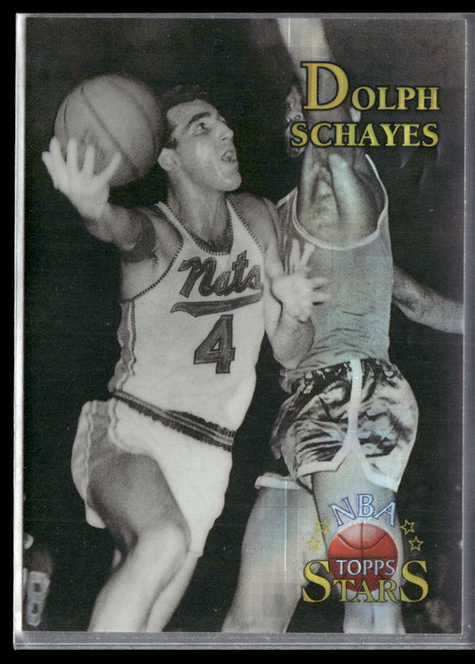 1996-97 Topps Stars Finest Atomic Refractors Dolph Schayes #141