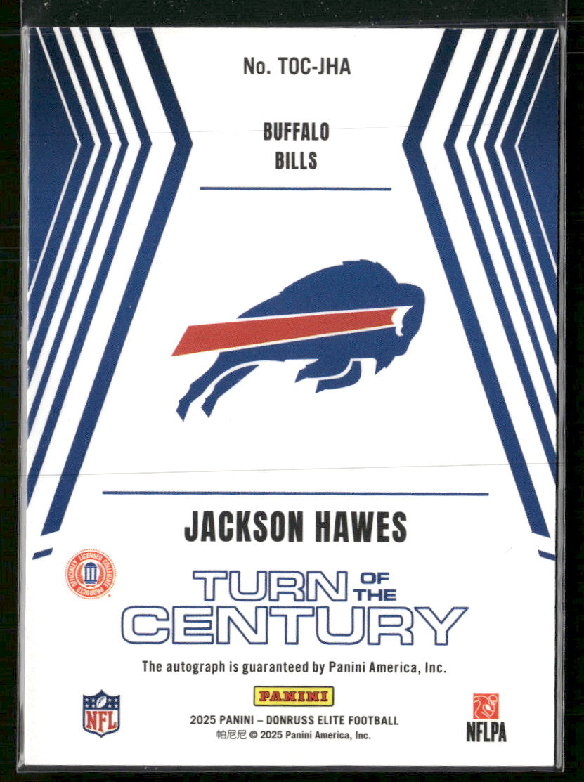 2025 Donruss Elite Turn of the Century Auto Gold Jackson Hawes #/5 #TOC-JHA