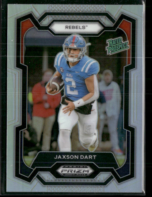 2024 Panini Prizm Draft Picks Silver Prizm Jaxson Dart #147