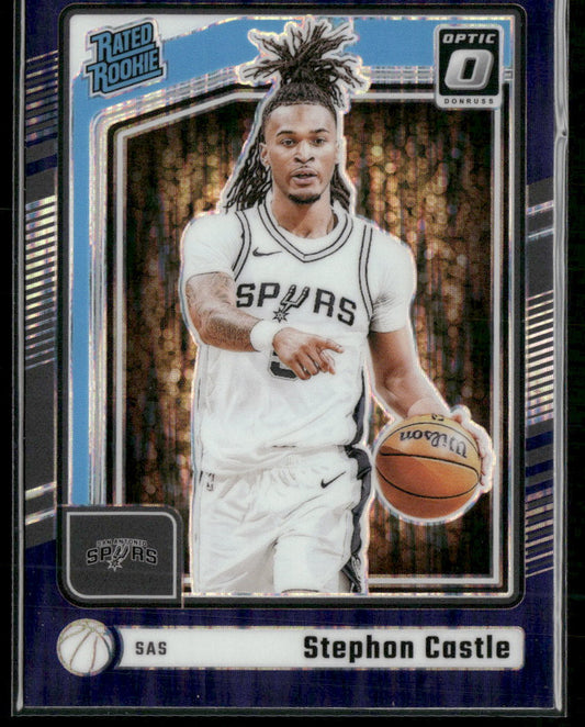 2024-25 Donruss Optic Purple Shock Stephon Castle Rookie #254