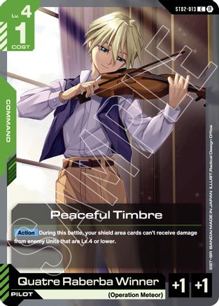 Peaceful Timbre (ST02-013) - Edition Beta