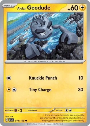 Alolan Geodude 044/159 - SV09 Journey Together