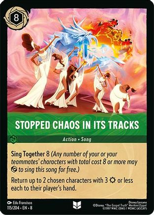 Stopped Chaos in Its tracks (115/204) - Reign of Jafar Cold Foil