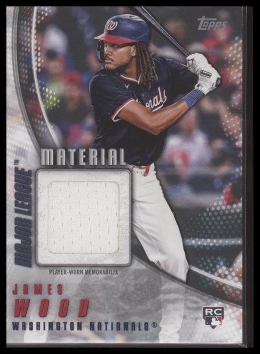 2025 Topps Major League Material Relics (Series Two) James Wood #MLM2-JW
