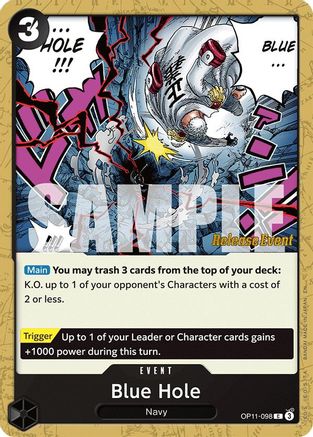 Blue Hole (OP11-098) - A Fist of Divine Speed Release Event Cards