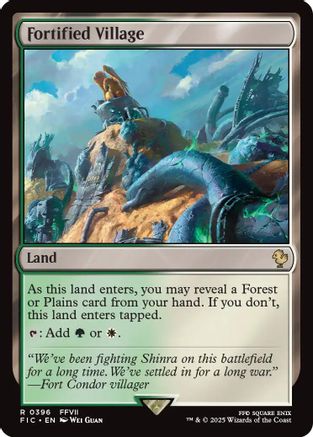 Fortified Village (Surge Foil) (FIC-396) - Commander: FINAL FANTASY Foil