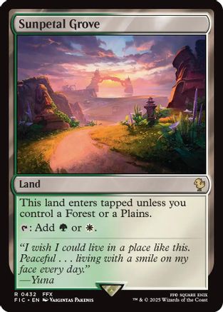 Sunpetal Grove (Surge Foil) (FIC-432) - Commander: FINAL FANTASY Foil