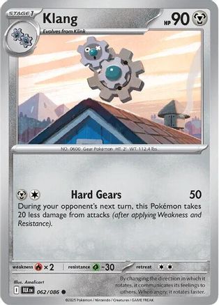 Klang 062/086 - SV Black Bolt Reverse Holofoil