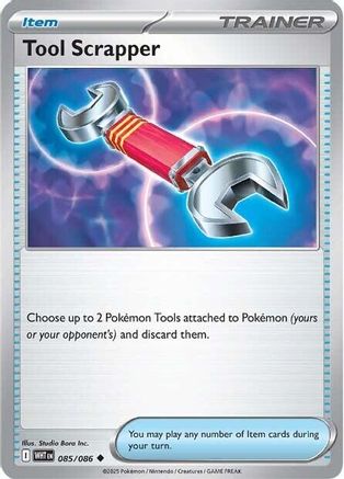 Tool Scrapper 085 - SV White Flare Reverse Holofoil