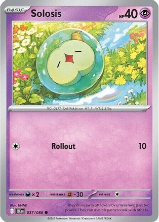 Solosis 037/086 - SV Black Bolt Holofoil