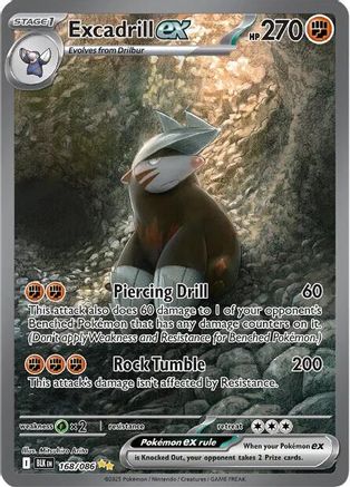 Excadrill ex 168/086 - SV Black Bolt Holofoil