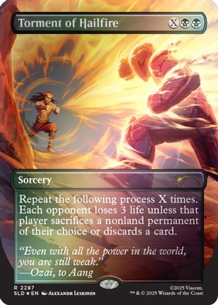 Torment of Hailfire (2287) (Rainbow Foil) (SLD-2287) - Secret Lair Drop Series Foil