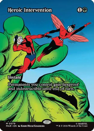 Heroic Intervention (0079) (Borderless) (MAR-079) - Marvel Universe Eternal-Legal