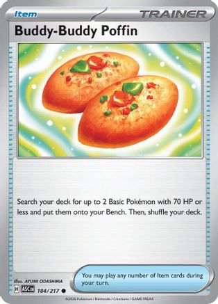 Buddy-Buddy Poffin 184/null - ME Ascended Heroes Reverse Holofoil