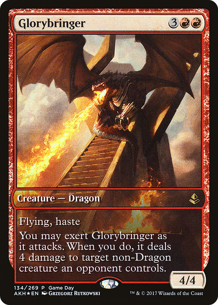 Glorybringer (GAME-134) - Amonkhet Promos Foil