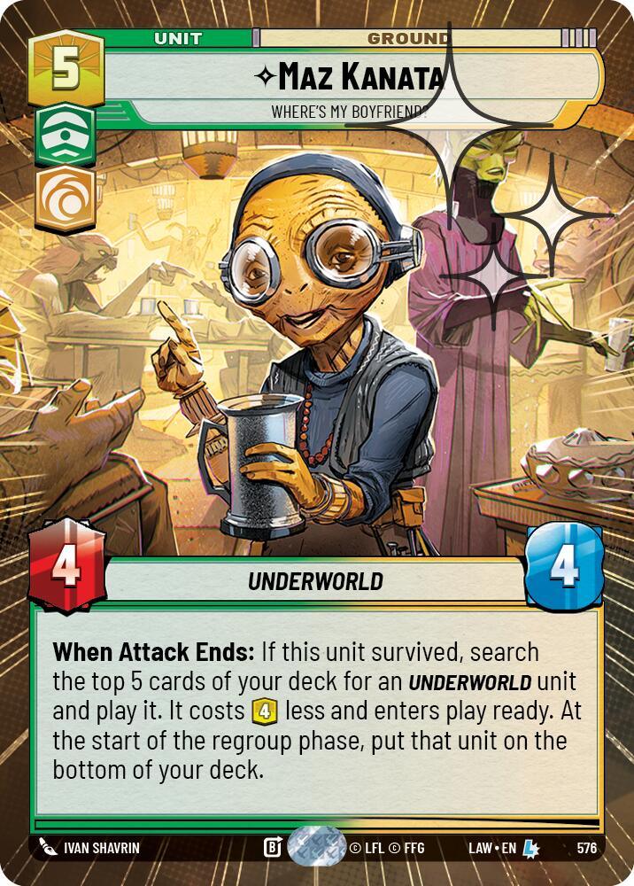 Maz Kanata - Where's My Boyfriend? (338) (Hyperspace Foil) (338) [A Lawless Time]