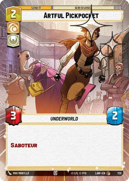Artful Pickpocket (482) (Hyperspace Foil) (482) [A Lawless Time]