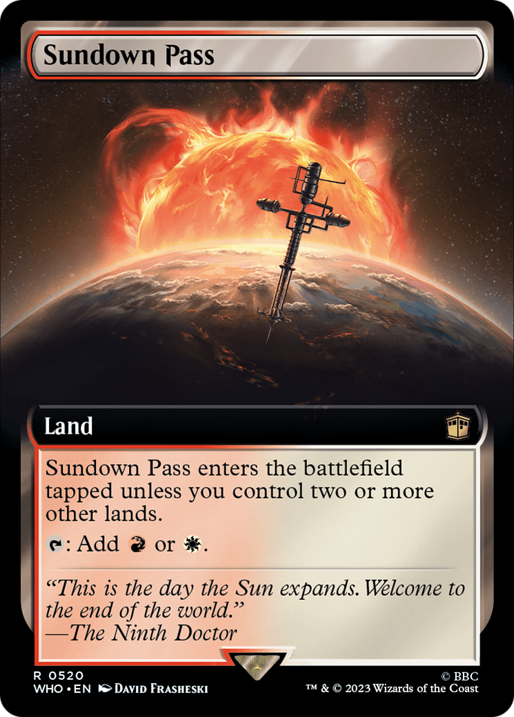 Sundown Pass (WHO-520) - Doctor Who: (Extended Art) Foil