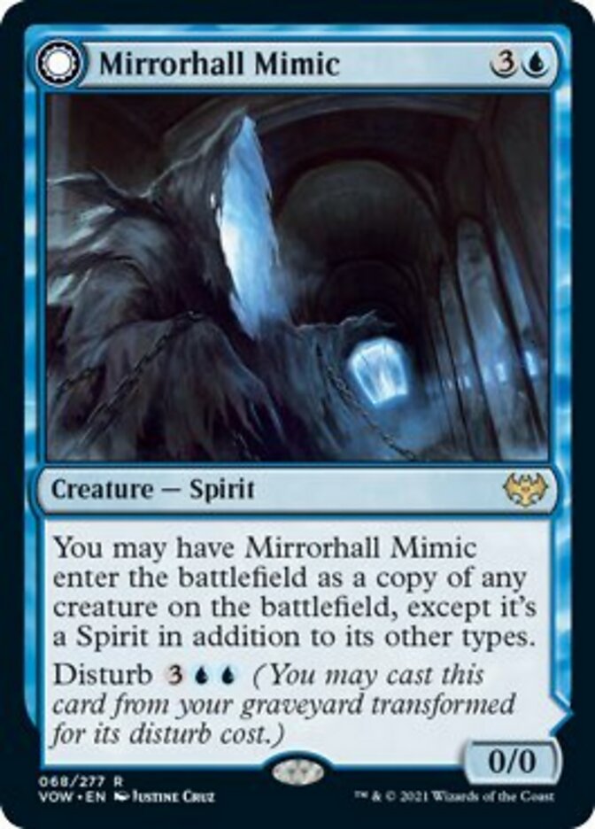 Mirrorhall Mimic // Ghastly Mimicry (VOW-068) - Innistrad: Crimson Vow: (Double Faced Transform)