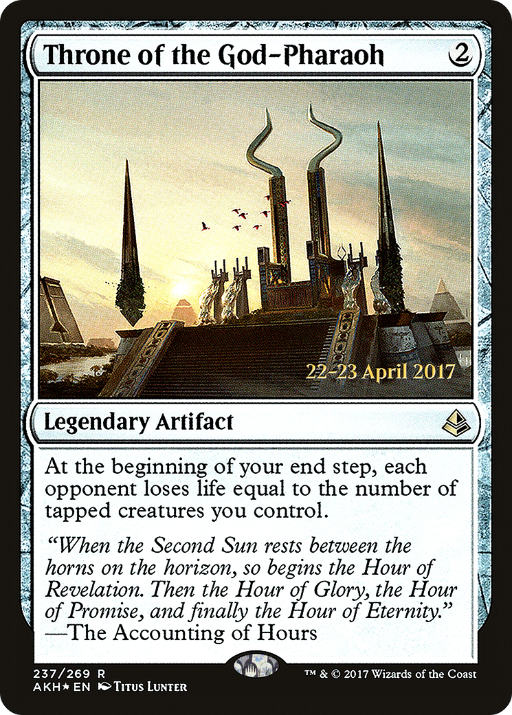 Throne of the God-Pharaoh (PRE-237S) - Amonkhet Promos Foil