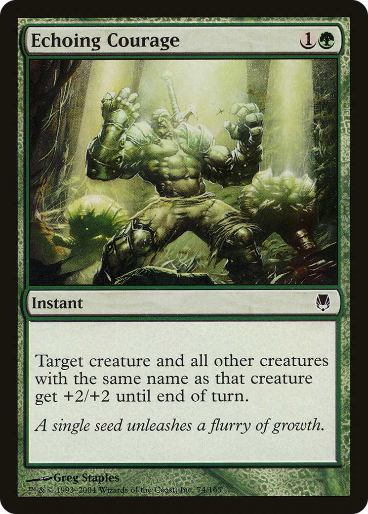 Echoing Courage (DST-074) - Darksteel Foil