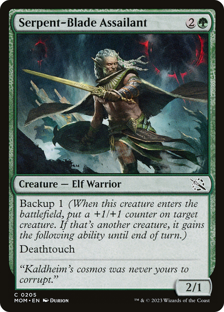 Serpent-Blade Assailant (MOM-205) - March of the Machine Foil