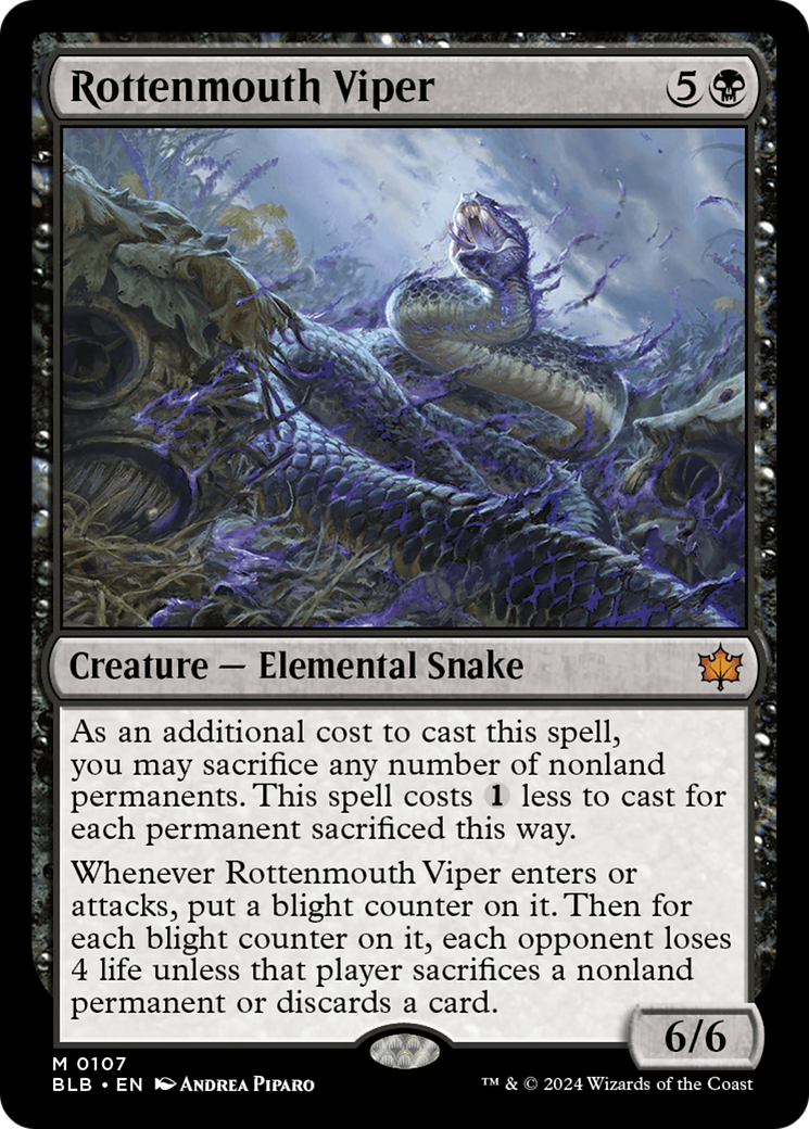 Rottenmouth Viper (BLB-107) - Bloomburrow